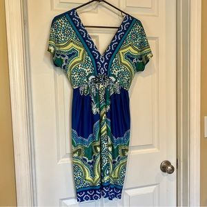 Maurice’s Women’s Dress ~Size XS. Blue/green paisley!